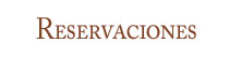 Reservaciones